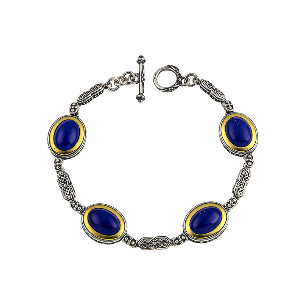 Ασημένιο Βραχιόλι με Μαύρο Όνυχα