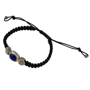 Ασημένιο Βραχιόλι με Λάπις Λαζούλι από τον Dimitrios Exclusive