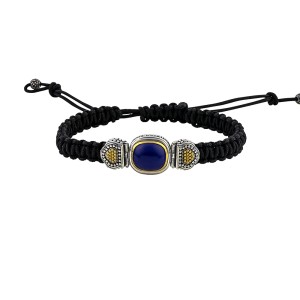 Ασημένιο Βραχιόλι με Λάπις Λαζούλι από τον Dimitrios Exclusive