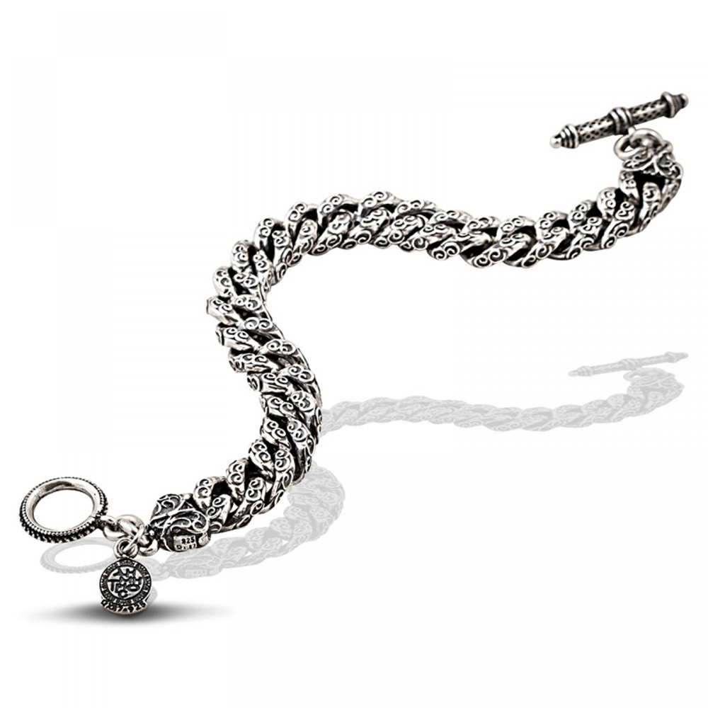 Ασημένιο Βραχιόλι Πλέξη Σχοινιού από τον Dimitrios Exclusive