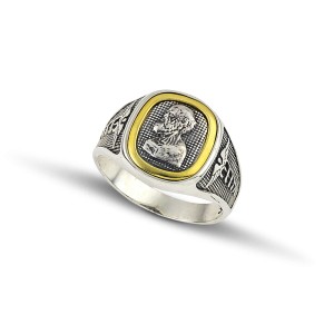 Ασημένιο Δαχτυλίδι με το Σύμβολο του Ιπποκράτη