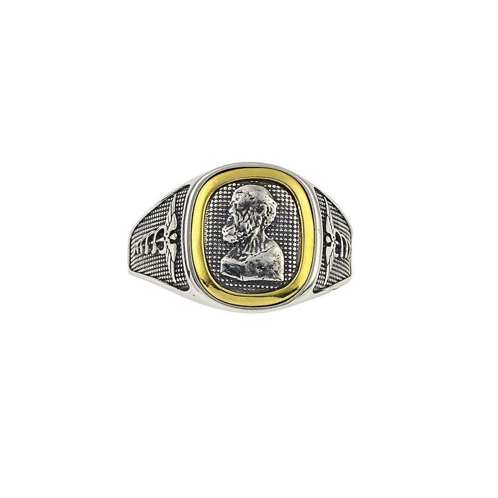 Ασημένιο Δαχτυλίδι με το Σύμβολο του Ιπποκράτη