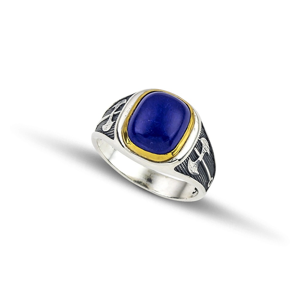 Ασημένιο Δαχτυλίδι με Λάπις Λαζούλι από τον Dimitrios Exclusive