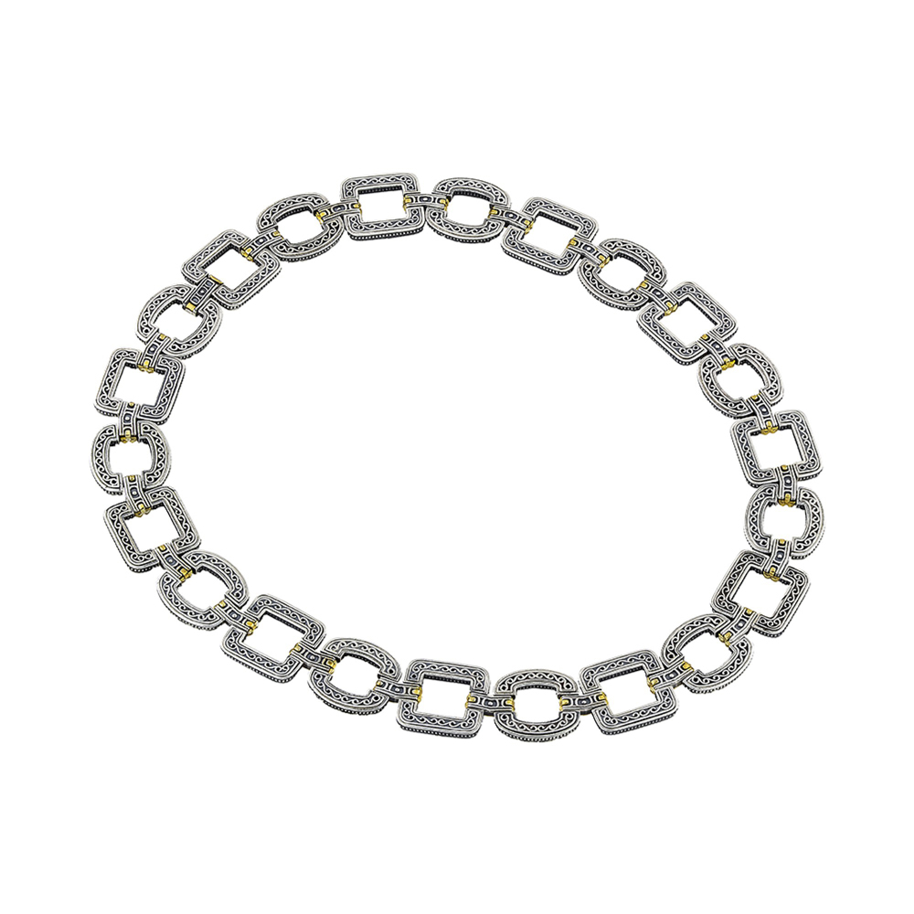 Ασημένιο Κολιέ με Βυζαντινά Μοτίβα από τον Dimitrios Exclusive