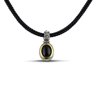 Ασημένιο Μενταγιόν με Πράσινο Όνυχα από τον Dimitrios Exclusive