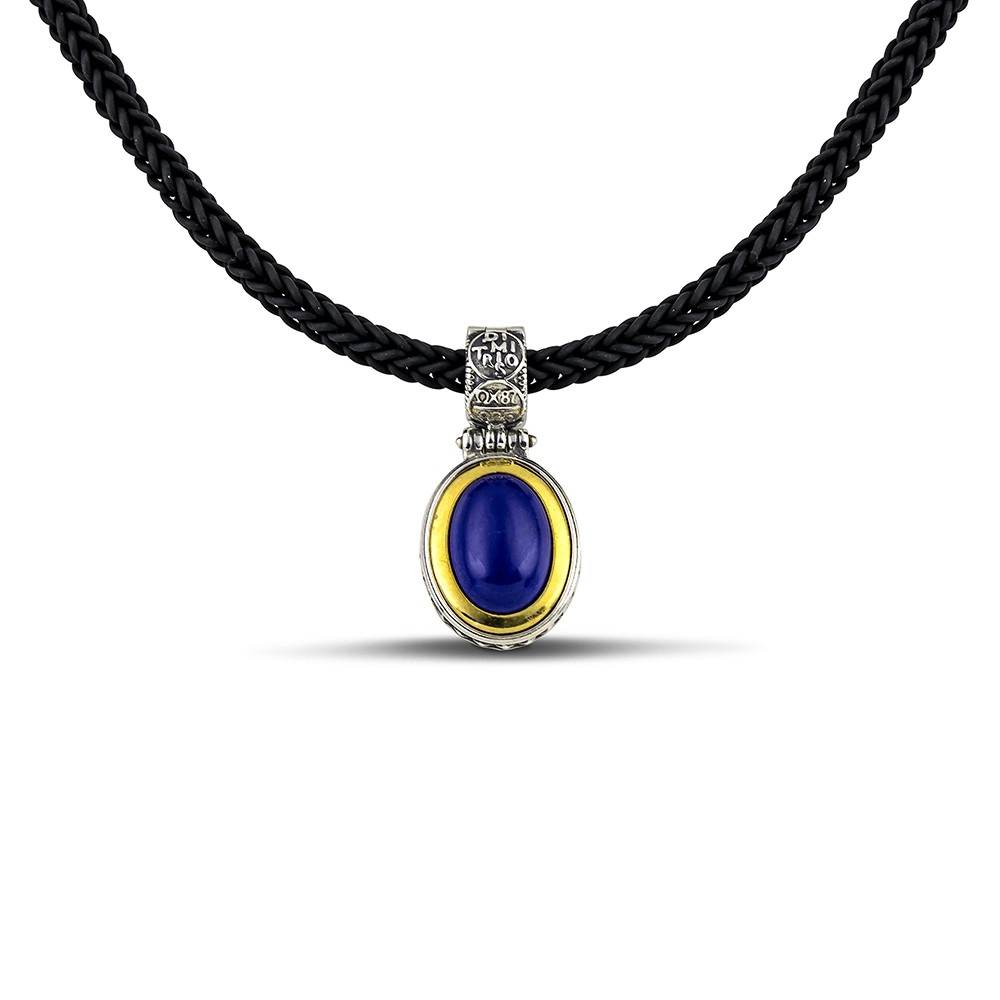 Ασημένιο Μενταγιόν με Πράσινο Όνυχα από τον Dimitrios Exclusive