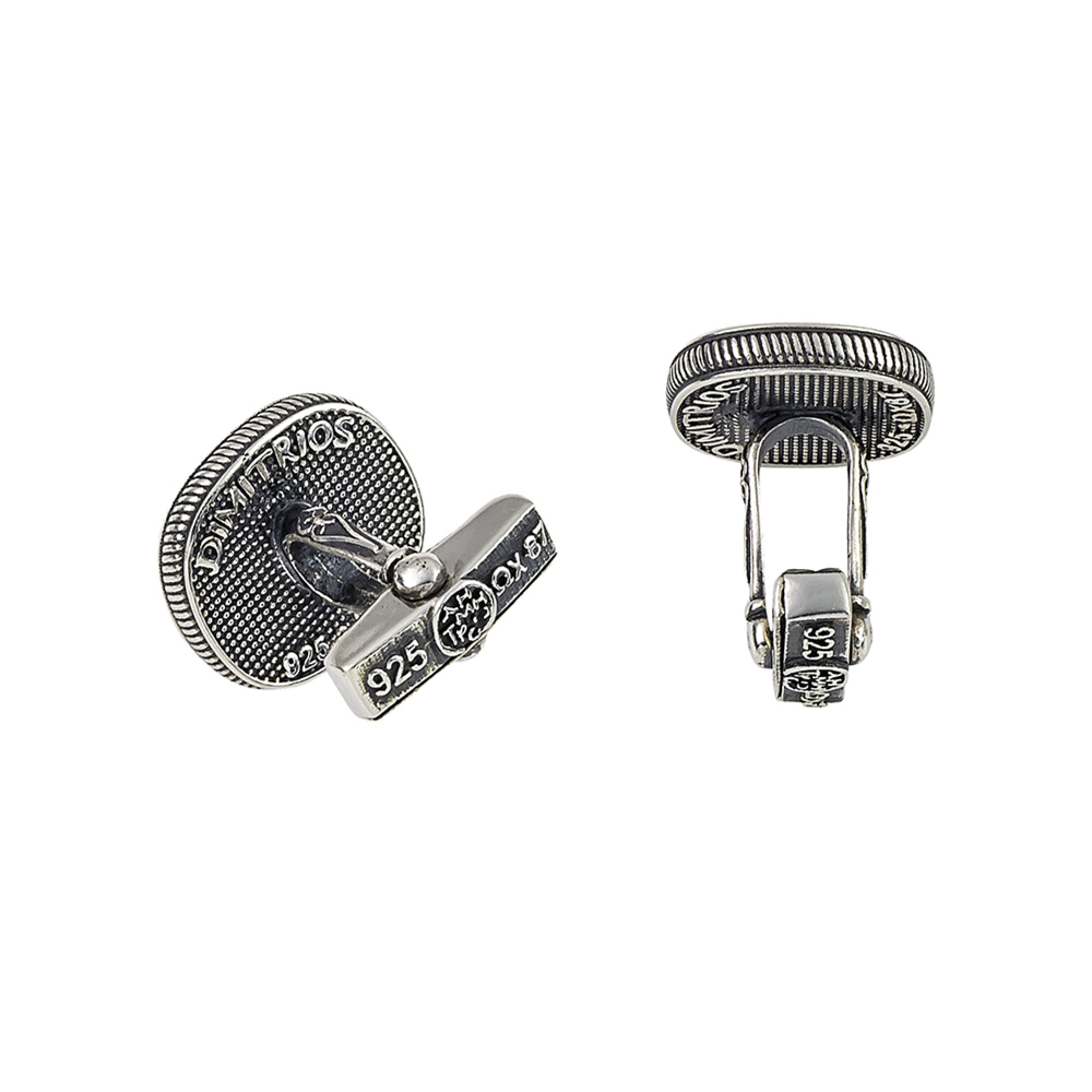 Ασημένια Μανικετόκουμπα με το Σύμβολο του Ιπποκράτη