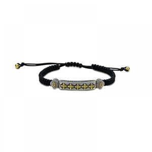 Ασημένιο Βραχιόλι Επιχρυσωμένο με Διάκοσμο