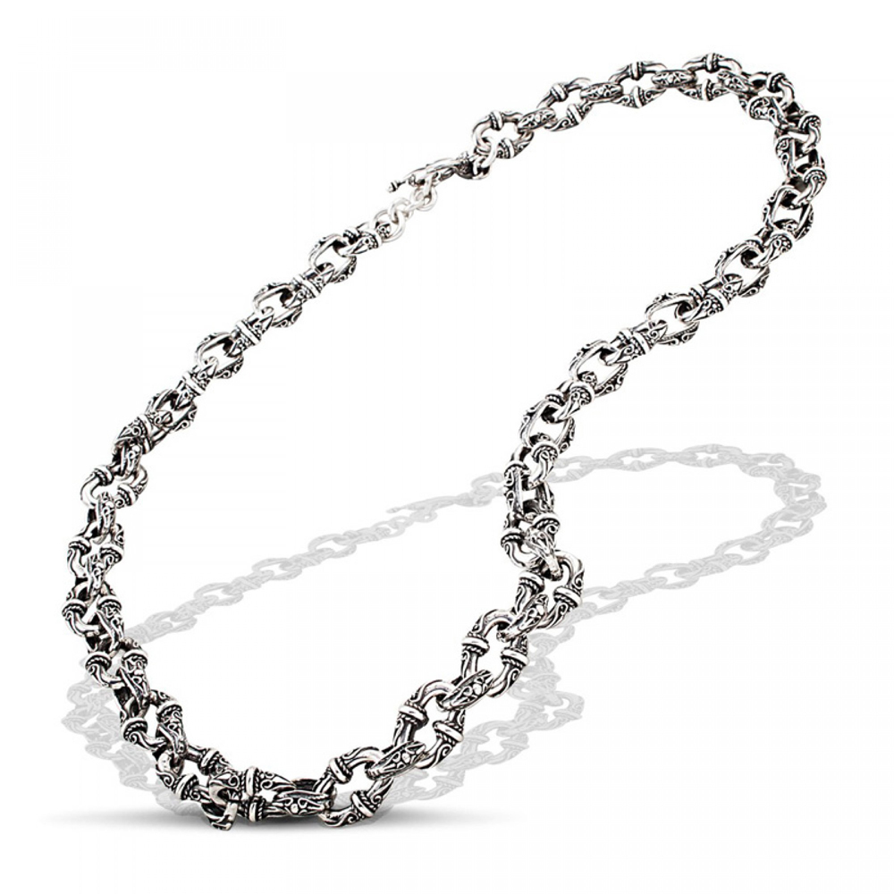 Ασημένιο Κολιέ με Βυζαντινή Πλέξη από τον Dimitrios Exclusive