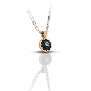 Ασημένιο Μενταγιόν με Ημιπολύτιμους Λίθους από τον Dimitrios Exclusive