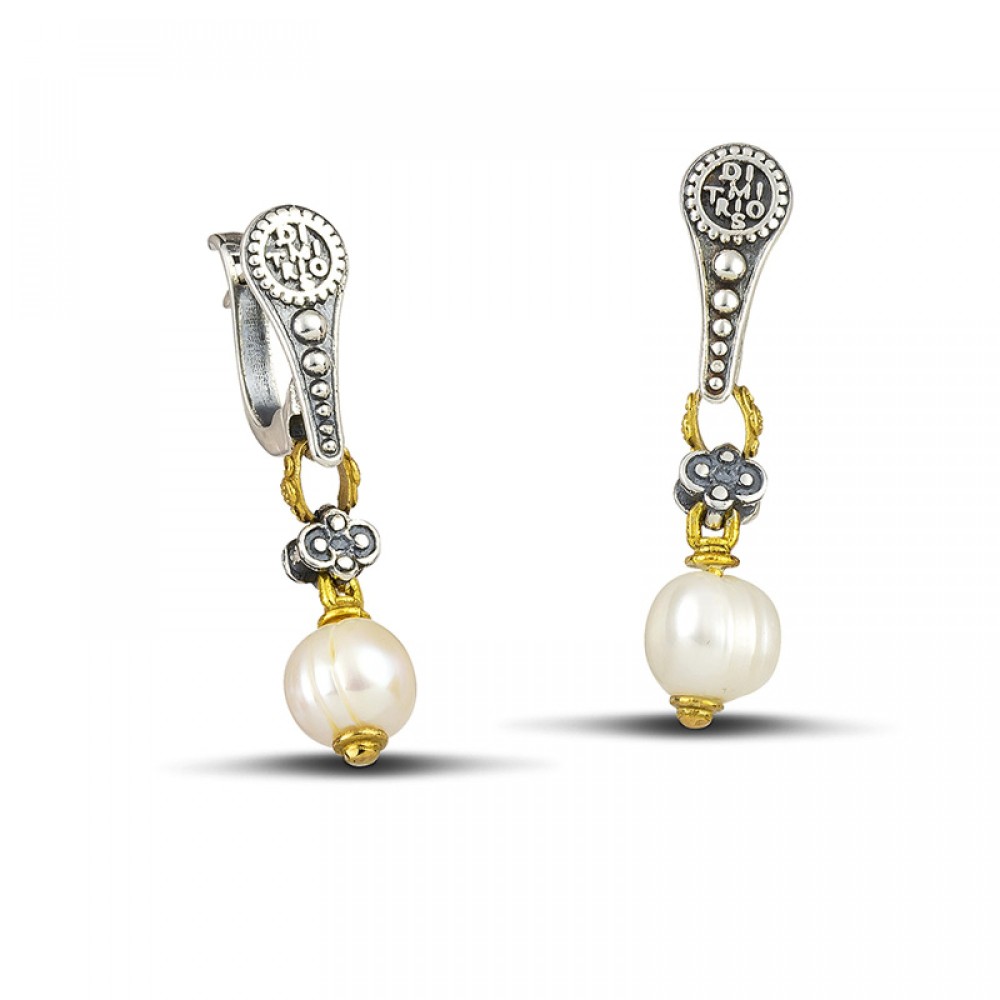 Σκουλαρίκια με Mother of Pearl από τον Dimitrios Exclusive