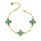 Classic 585 Gold Bracelet with Blue Topaz by Dimitrios Exclusive