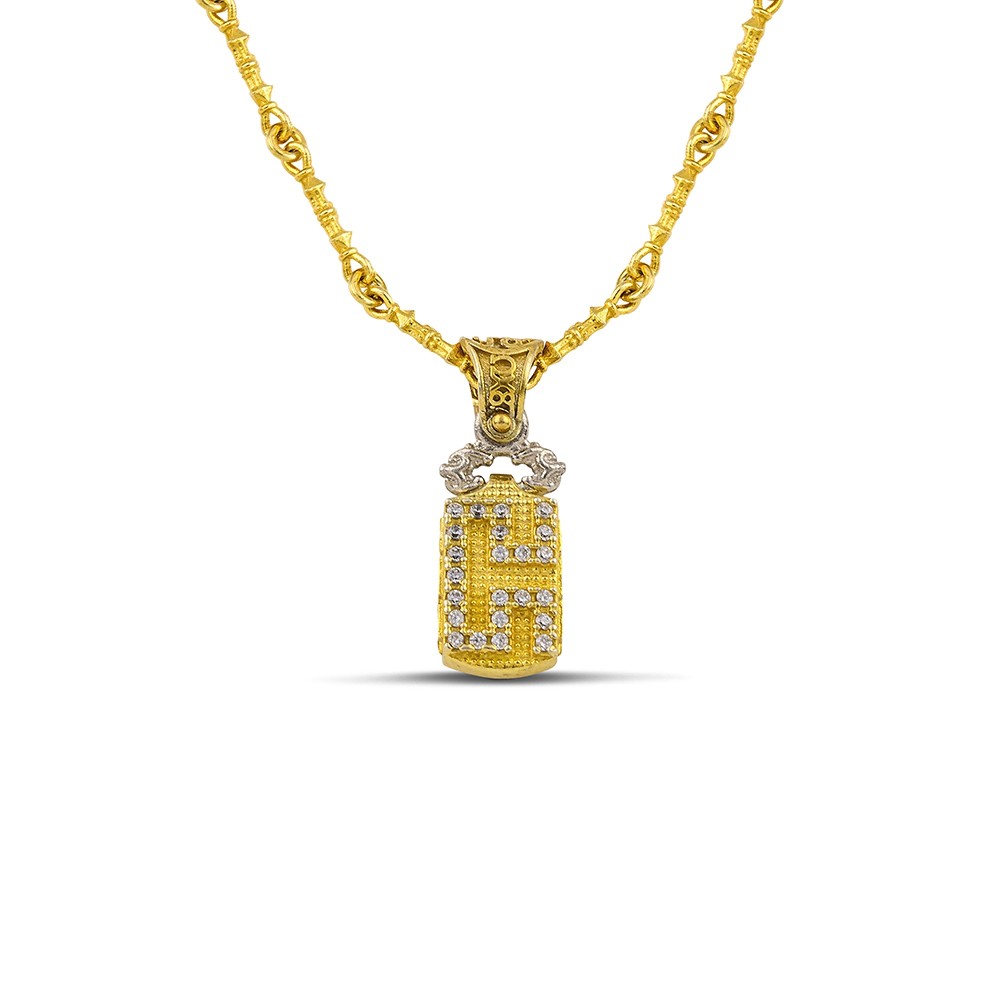 Εκλεπτυσμένο Μενταγιόν 585 Χρυσό με Ζιργκόν από τον Dimitrios Exclusive