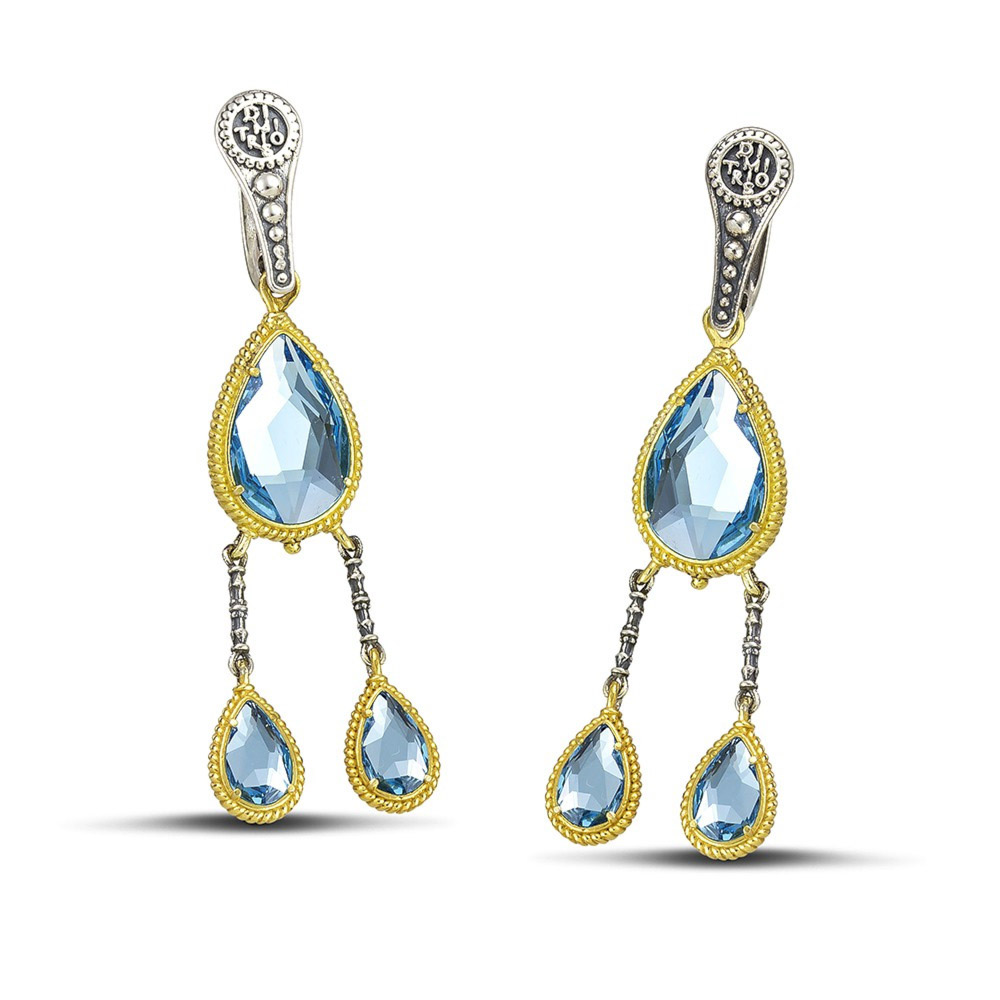 Σκουλαρίκια με Πέτρες Swarovski από τον Dimitrios Exclusive