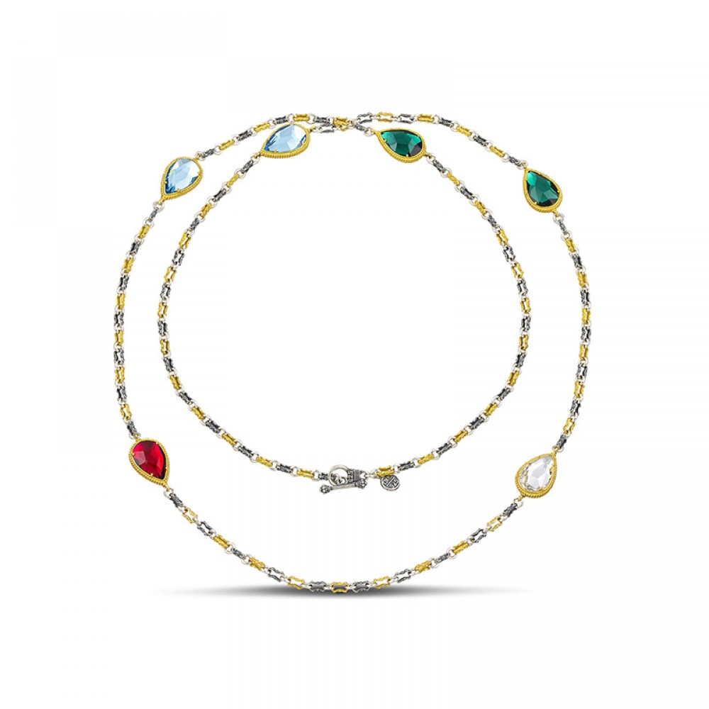 Κολιέ με Πολύχρωμους Κρυστάλλους Swarovski από τον Dimitrios Exclusive Κολιέ με Πολύχρωμους Κρυστάλλους Swarovski από τον Dimitrios Exclusive
