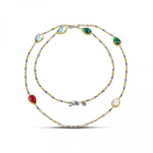 Κολιέ με Πολύχρωμους Κρυστάλλους Swarovski από τον Dimitrios Exclusive
