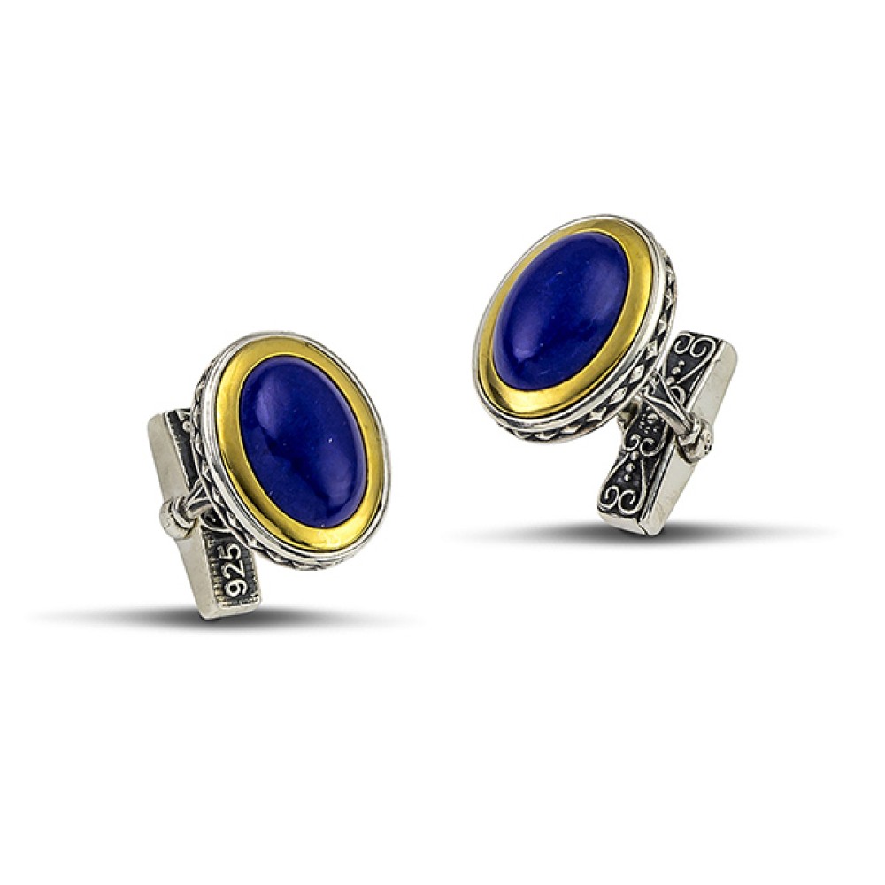 Μανικετόκουμπα με ημιπολύτιμες πέτρες