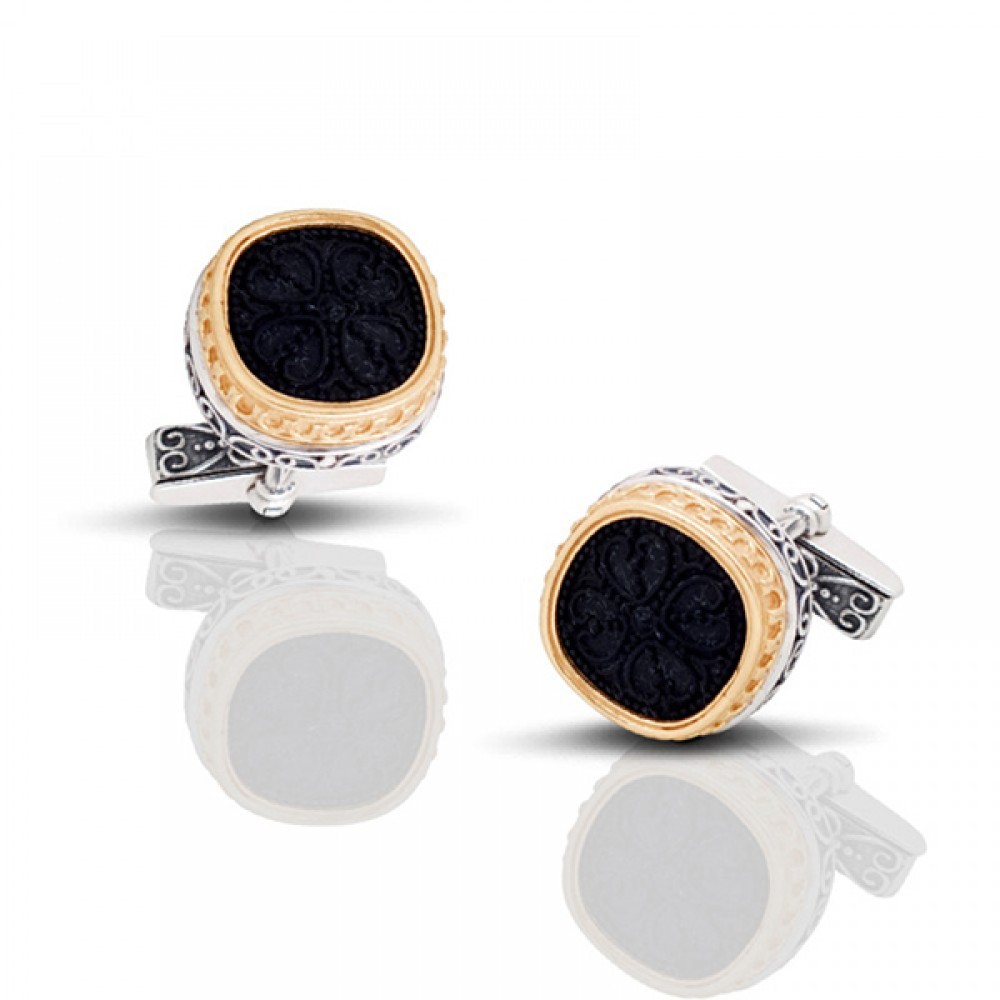 Μανικετόκουμπα Με Χαραγμένο Pattern