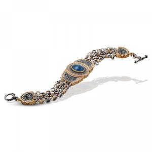 Ασημένιο Βραχιόλι με Ημιπολύτιμο Λίθο από τον Dimitrios Exclusive