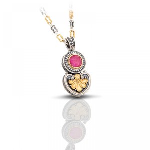 Ασημένιο Μενταγιόν με Ρουμπίνι από τον Dimitrios Exclusive