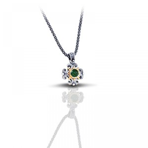 Ασημένιο Μενταγιόν με Ημιπολύτιμη Πέτρα από τον Dimitrios Exclusive