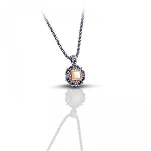 Ασημένιο Μενταγιόν με Mother of Pearl από τον Dimitrios Exclusive