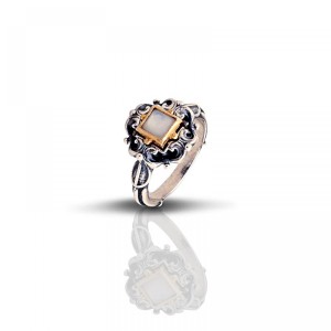 Ασημένιο Δαχτυλίδι με Ημιπολύτιμη Πέτρα από τον Dimitrios Exclusive