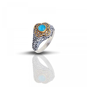 Ασημένιο Δαχτυλίδι με Τυρκουάζ από τον Dimitrios Exclusive