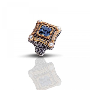 Ασημένιο Δαχτυλίδι με Κρύσταλλο Swarovski από τον Dimitrios Exclusive