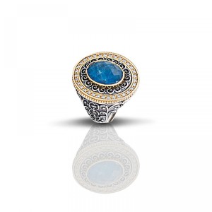 Ασημένιο Δαχτυλίδι με Ημιπολύτιμο Λίθο από τον Dimitrios Exclusive