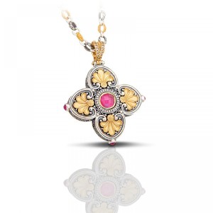 Ασημένιο Κολιέ με Ρουμπίνι από τον Dimitrios Exclusive