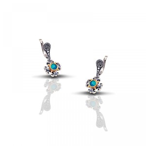 Ασημένια Σκουλαρίκια με Ημιπολύτιμες Πέτρες από τον Dimitrios Exclusive