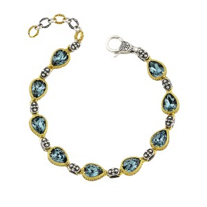 Βραχιόλι με Swarovski σε Σχήμα Σταγόνας και Ζιρκόν 925 από τον Dimitrios Exclusive
