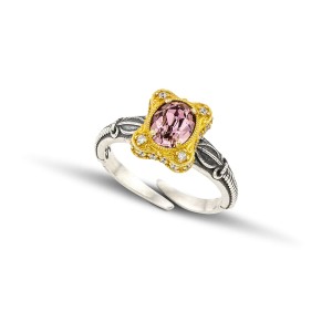 Δαχτυλίδι με Κρύσταλλο Swarovski σε Χρυσό Μάσκα και Ζιργκόν από τον Dimitrios Exclusive