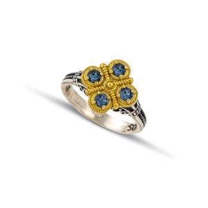 Ασημένιο Δαχτυλίδι με Swarovski Κρύσταλλα από τον Dimitrios Exclusive