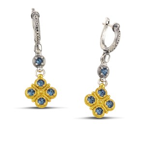 Ασημένια Σκουλαρίκια με Κρύσταλλα Swarovski από τον Dimitrios Exclusive