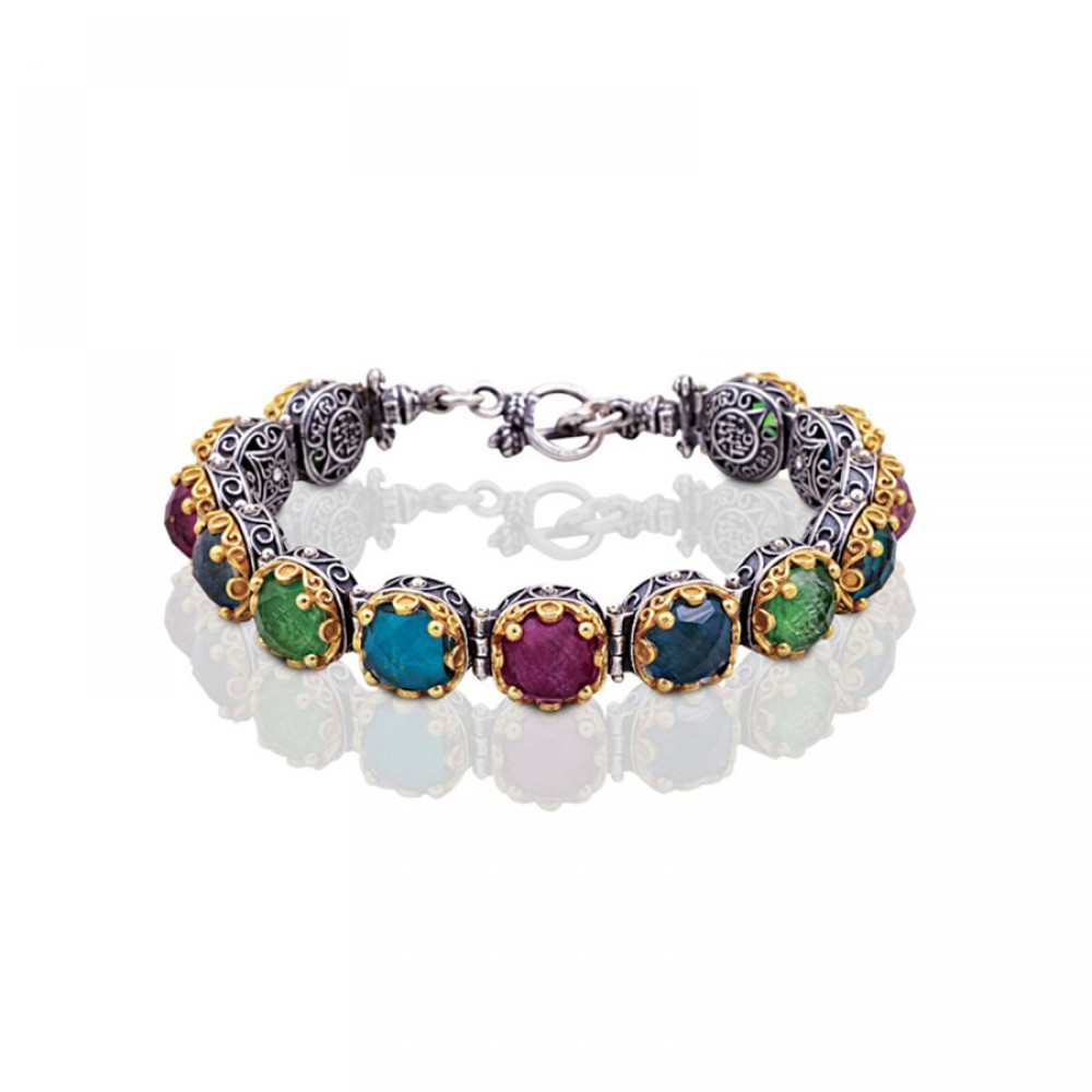 Κομψό Ασημένιο Βραχιόλι με Κρυστάλλους Swarovski από τον Dimitrios Exclusive