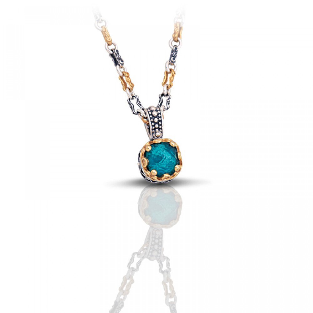 Κομψό Ασημένιο Μενταγιόν με Κρύσταλλο Swarovski από τον Dimitrios Exclusive