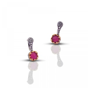 Κομψά Ασημένια Σκουλαρίκια με Κρυστάλλους Swarovski από τον Dimitrios Exclusive