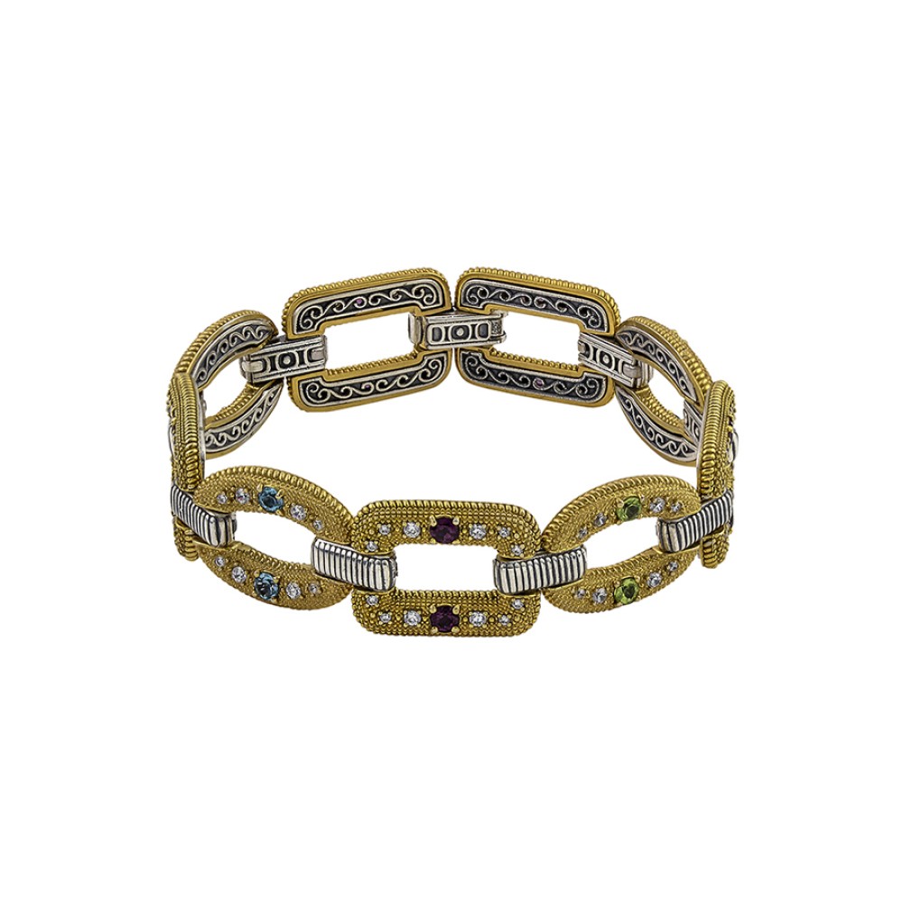 Δίχρωμο Βραχιόλι 