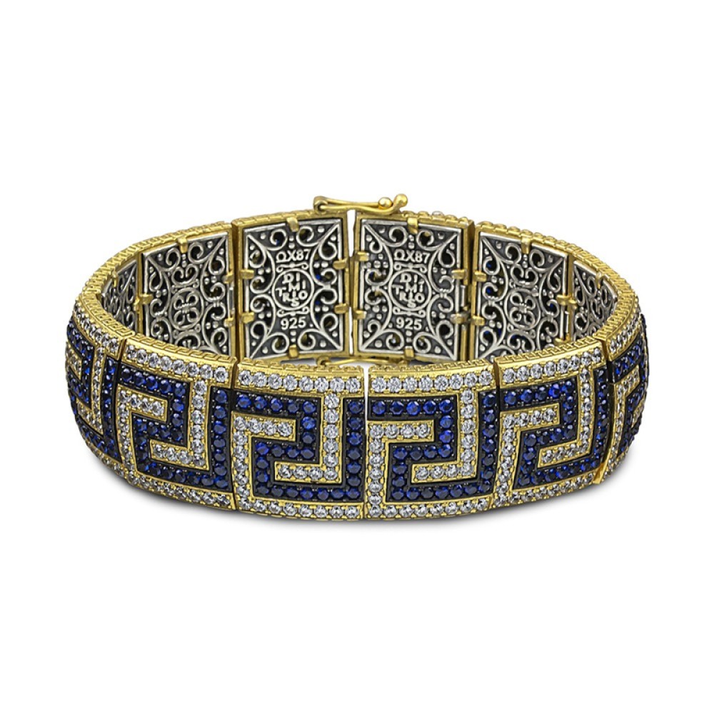 Βραχιόλι Greca Pave από Dimitrios Exclusive