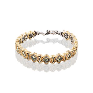 Βραχιόλι με Στρογγυλές Swarovski Πέτρες B336