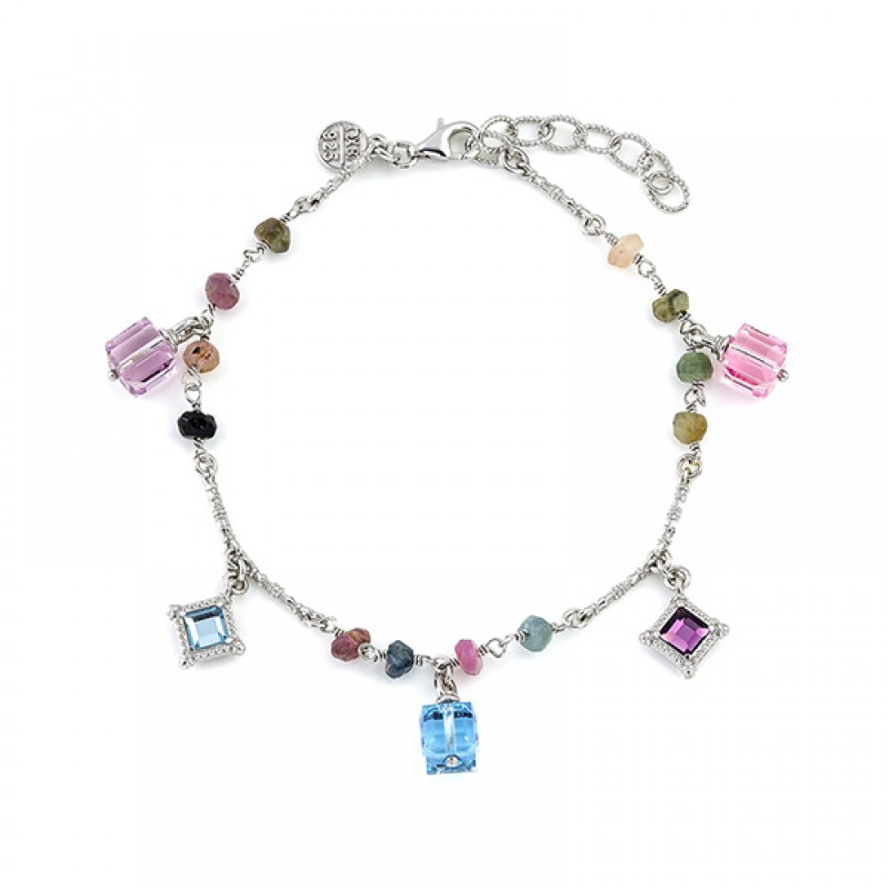 Βραχιόλι 925 με Swarovski πέτρες B135-9 Βραχιόλι 925 με Swarovski πέτρες B135-9