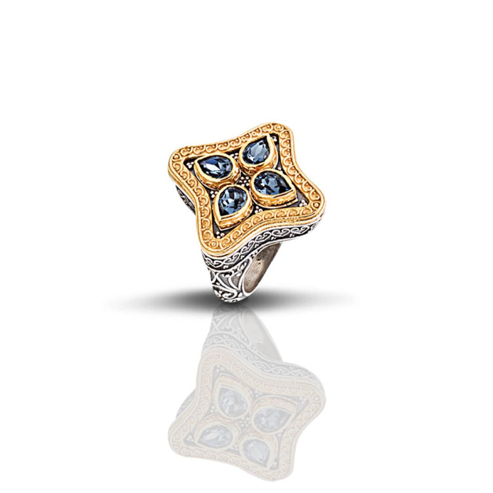 Δαχτυλίδι με Swarovski Πέτρες D285 Δαχτυλίδι με Swarovski Πέτρες D285