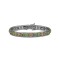 Bangle Bracelet with Multicolour Swarovski Crystals and Gold-Plated Details by Dimitrios Exclusive