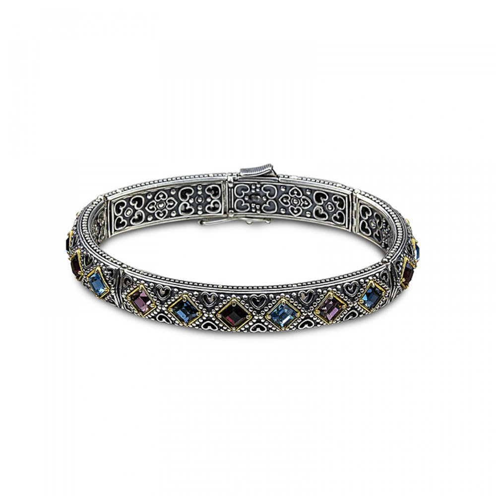 Ασημένιο Βραχιόλι με Κρύσταλλα Swarovski από τη Συλλογή Ήφαιστος από τον Dimitrios Exclusive Ασημένιο Βραχιόλι με Κρύσταλλα Swarovski από τη Συλλογή Ήφαιστος από τον Dimitrios Exclusive