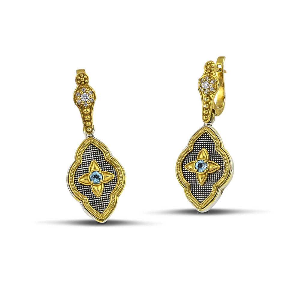 Σκουλαρίκια με Μπλε Topaz από τον Dimitrios Exclusive