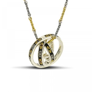 Ασημένιο Μενταγιόν με Ζιργκόν Κρύσταλλα από τον Dimitrios Exclusive