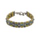 Ασημένιο Βραχιόλι με Κρύσταλλα Swarovski και Χρυσωμένες Λεπτομέρειες από τον Dimitrios Exclusive Ασημένιο Βραχιόλι με Κρύσταλλα Swarovski και Χρυσωμένες Λεπτομέρειες από τον Dimitrios Exclusive