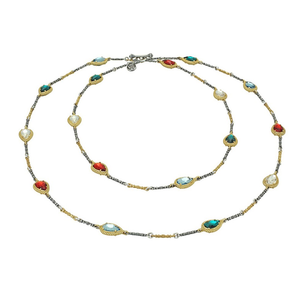 Κολιέ με Πολύχρωμους Κρυστάλλους Swarovski από τον Dimitrios Exclusive Κολιέ με Πολύχρωμους Κρυστάλλους Swarovski από τον Dimitrios Exclusive